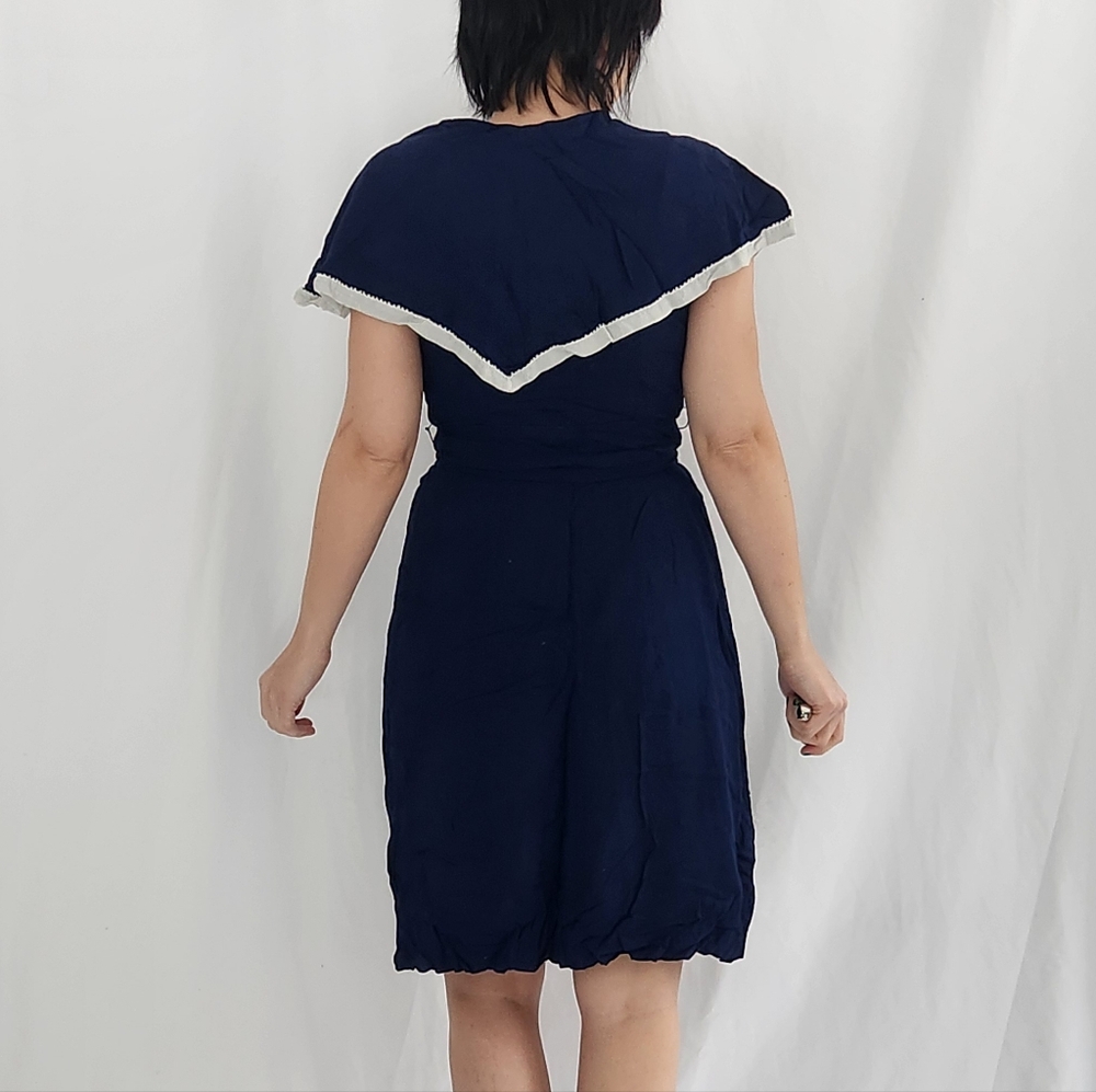 50s/60s Hand Made Blue Sundress - Picture 5 of 5